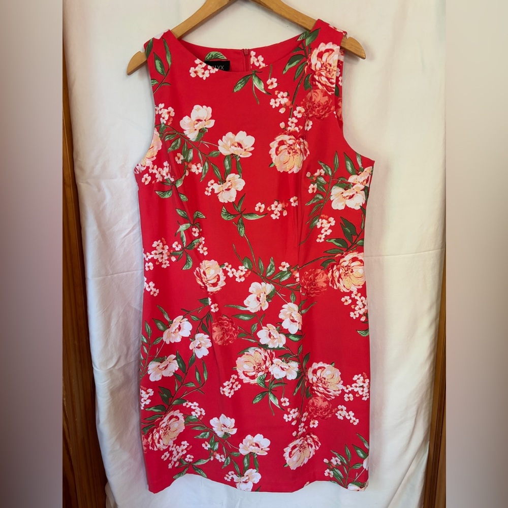 Alyx Red Floral Midi Dress